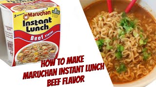 How To Make Maruchan Instant Lunch Beef Flavor beef easycooking foodie food instantfood [upl. by Rodrich]