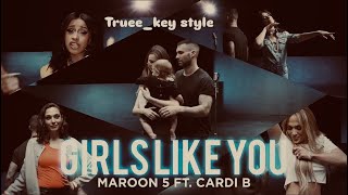 Maroon 5  Girls Like You feat Cardi B trueekey style [upl. by Jorge]