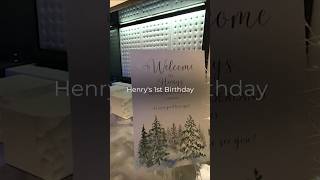 Henrys Winter Onederland 1st Birthday ❄️🎉 [upl. by Hamnet]