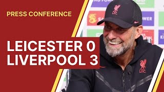 Leicester 03 Liverpool  Jurgen Klopp Press Conference [upl. by Ettore]