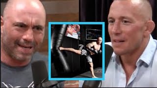 Joe Rogan  GSP on Joes Turning SideKick [upl. by Janean]