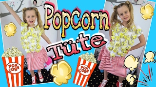 DIY KOSTÜM POPCORNTÜTE Karneval Fasching  MaVie Noelle Tutorial Family [upl. by Enitram]