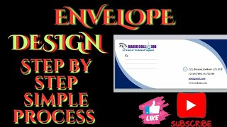 How to design Envelope। Envelope design tutorial 2024। কিভাবে আমরা চিঠির খাম ডিজাইন করবো। [upl. by Yecram]