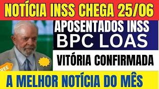 ðŸ”´ A BOMBA ESTOUROU SAIU AGORA PELA MANHÃƒ INSS BPC APOSENTADOS GRANA ESTA NA CONTA 2506 [upl. by Alamak]