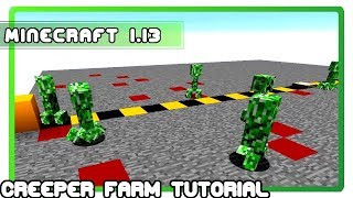 Minecraft 113 Simple Creeper Farm Tutorial  The Definititive guide [upl. by Enyt220]