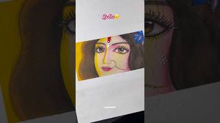 Beautiful Radha Rani picture painting ￼🥹✨ radharani radha radheradhe radhakrishna radhe art [upl. by Aniahs]