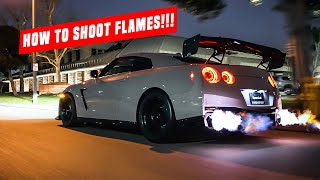 HOW TO SHOOT FLAMES IN YOUR GTR ECU HACK [upl. by Nolla]