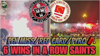 Bohemians 13 St Patricks Athletic  PENALTY MISS RED CARD PYRO 🧨 amp MORE 🇮🇪⚽️ [upl. by Lahcim]