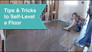 Episode 6 Millies Remodel  The Floor is Not Level Tips amp Tricks for Leveling a Floor [upl. by Elleirbag984]