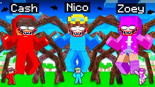 Nico vs SCARY FRIEND STATUES Build Battle [upl. by Ynettirb]