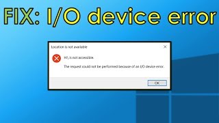 FIX IO Device Error [upl. by Gillman]