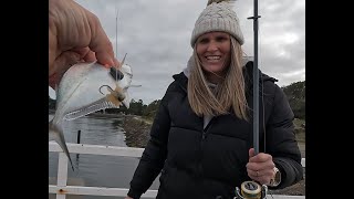 Fishing the Moyne River at Port Fairy with my wife Casey for four species [upl. by Noryd]