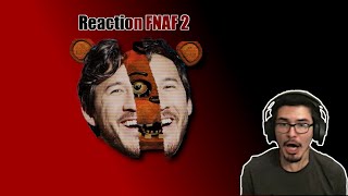 FNAF2 Markiplier Revisited Reaction Video  Slient Mukbang  Part 2 [upl. by Ailedo411]