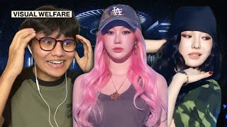 AESPA IN CAMO IS DANGEROUS 😳🤯 aespa Whiplash on Show Music Core REACTION [upl. by Aiekan]