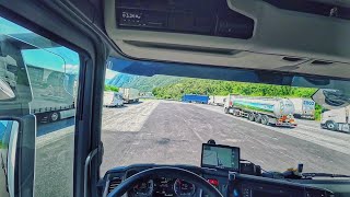 POV  ITALY 🇮🇹  SCANIA R450  INSTA360  NATURE [upl. by Aicad287]