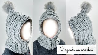 Comment faire une cagoule au crochet en SEULEMENT 2H 🧶 Tuto crochet facile rapide 🧶 Toutes tailles [upl. by Jemimah65]