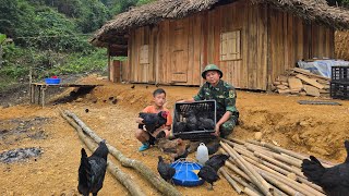 A new life in a wooden house a kind soldier and a flock of black chickens gifted the boy Khai [upl. by Belden81]