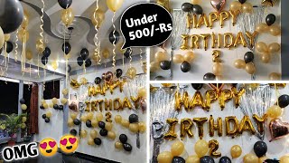 Birthday balloon decoration ideas  26th birthday decoration ideas at home balun dekoresan birthday [upl. by Ahseal]