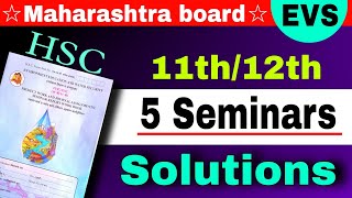 Class 11  EVS Journal Assignment seminar  HSC evs project journal seminar 12th class maharashtra [upl. by Akeme811]