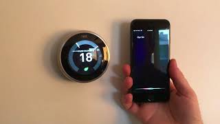 Siri Homekit controlando termostato Nest [upl. by Brockwell]