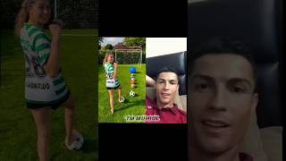 Whatever You Land On Crossbar It 🙈⚽️ see the video Ronaldo foryou shorts [upl. by Tteve98]