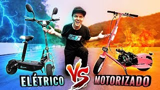 QUAL PATINETE É MAIS RÁPIDO ELÉTRICO OU MOTORIZADO [upl. by Clarance]