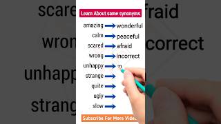 Master Synonyms FAST English Vocabulary Boost esl english synonyms [upl. by Serene]