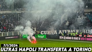 ULTRAS NAPOLI TRANSFERTA A TORINO  Torino vs SSC Napoli 712023 [upl. by Averi]