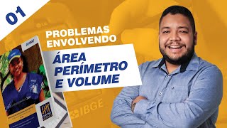 CONCURSO DO IBGE  MATEMÁTICA  PERÍMETRO ÁREA E VOLUME  Censo Demográfico 2021 [upl. by Kerrin]