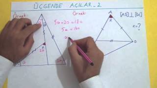 GEOMETRİ KONU ANLATIMIÜÇGENDE AÇILAR 2  Şenol Hoca [upl. by Eckhardt734]