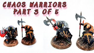 Painted Chaos Warriors Slaves to Darkness Battleline Part 3 of 5 Warhammer Age of Sigmar [upl. by Dleifrag]