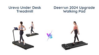 🏃‍♂️ Comparison UREVO Under Desk Treadmill vs DeerRun 2024 Upgrade Walking Pad 🚶‍♀️ [upl. by Annelak970]