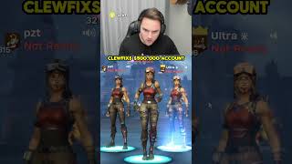 Clewfix has the rarest skin in fortnite history [upl. by Atims]