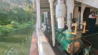 Steam Engine view on the Liberty Belle boat  Rivers of America  Walt Disney World  Magic Kingdom [upl. by Ecirtac]