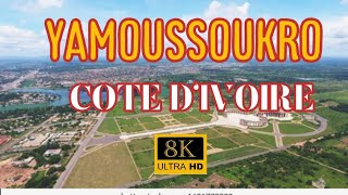 Photographie aérienne de la ville de Yamoussoukro  Aerial photography of the city of Yamoussoukro [upl. by Arther120]