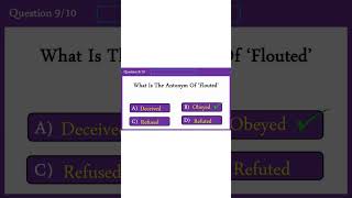 Antonyms Quiz 9 Can You Score 1010  shorts [upl. by Christos]