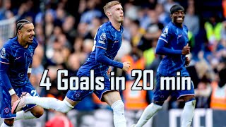 Cole Palmer Stuns Premier League 4 Goals in 20 Minutes A New Record for Chelsea’s Rising Star [upl. by Ardnuhsal]