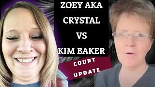 Crystal aka zoey vs kim Baker COURT CASE UPDATE THE DRAMA IS REAL [upl. by Chiquia399]