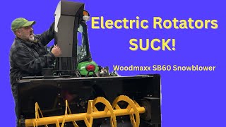 The Woodmaxx Snowblower Electric Chute Rotator is a TERRIBLE IDEA [upl. by Erfert]