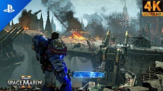 Alian Army VS Titus Marines  Warhammer 40K Immersive Gameplay  4K 60FPS [upl. by Atwahs]