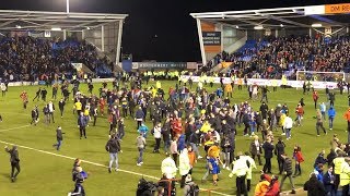 Shrewsbury Fans Invade Pitch After Drawing To Liverpool In The FA Cup [upl. by Meggie]