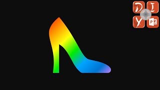 PowerPoint Training  PowerPoint animation  Create Crystal shoes colorful animation [upl. by Mcneely469]