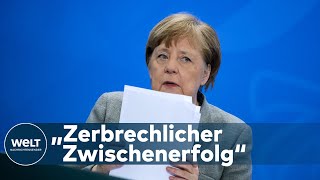 CORONA REGELUNGEN Ab Montag können kleinere Geschäfte wieder öffnen  Merkel besorgt [upl. by Anol]