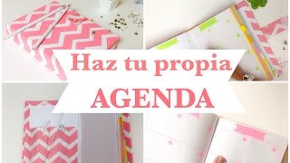 Como hacer una AGENDA  ó libretaencuadernado básico [upl. by Edra]