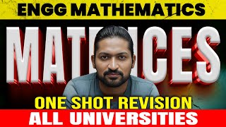 Matrices 🔥  One Shot Revision  Engineering Mathematics engineeringmathematics [upl. by Salvay]