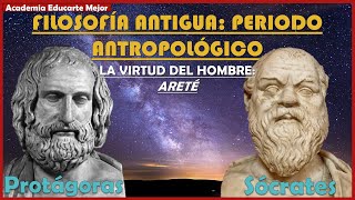 ✅LA VIRTUD DEL HOMBRE SEGÚN LOS GRIEGOSHISTORIA DE LA FILOSOFÍA EN 10 MINUTOS PROTÁGORASSÓCRATES [upl. by Trix149]