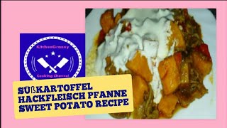 Süßkartoffel Hackfleisch Pfanne one Pot low Carb Sweet Potato Recipe eng short Video 2021 [upl. by Galitea632]