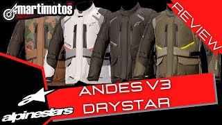 REVIEW  💥 ALPINESTARS Andes V3 Drystar Jacket [upl. by Ihana223]