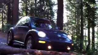 Lifted 98 VW New Beetle TDI driving over fallen tree [upl. by Hux450]