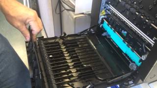 HP ProX Waste Ink Tray Maintenance Printhead recovery and cleaning [upl. by Yaakov971]